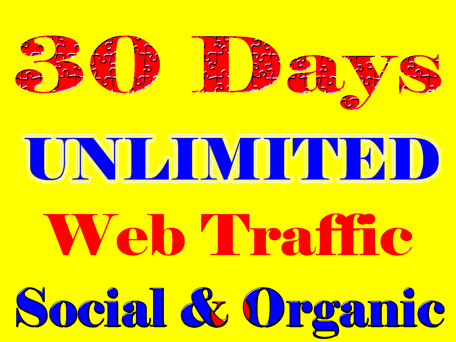 UNLIMITED genuine real Website TRAFFIC for one month