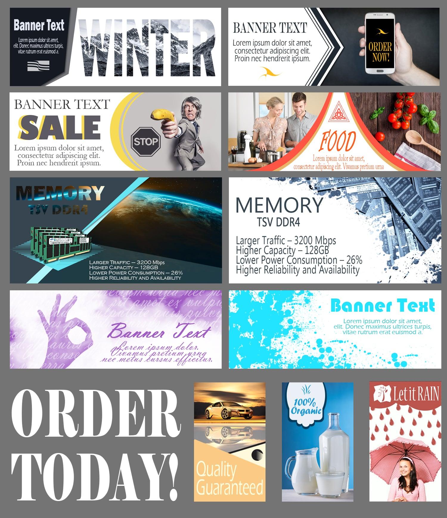 MODERN WEB BANNER for any business 