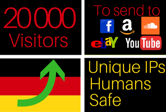 Drive 20k traffic visitors from Germany to your website