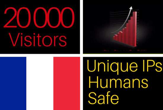 drive 20k visitors from france to your website, french traffic