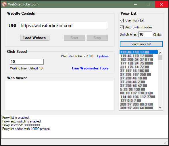 WebSite Clicker Traffic Generator