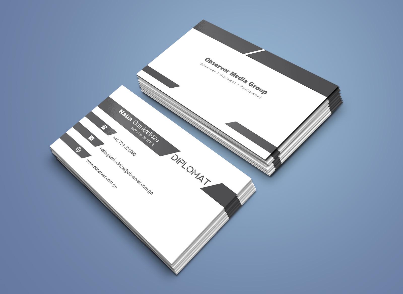 Design A Unique Double Sided Business Card
