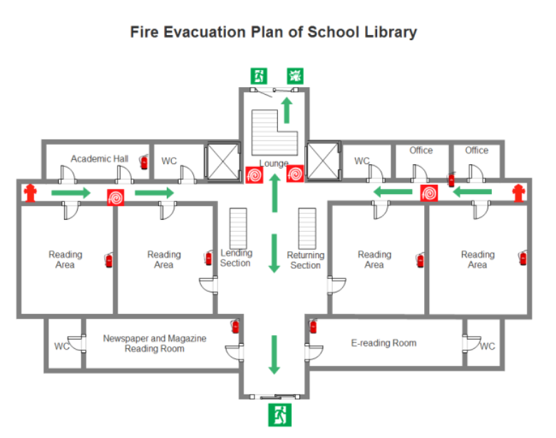 Evacuation Safety Floor Plan