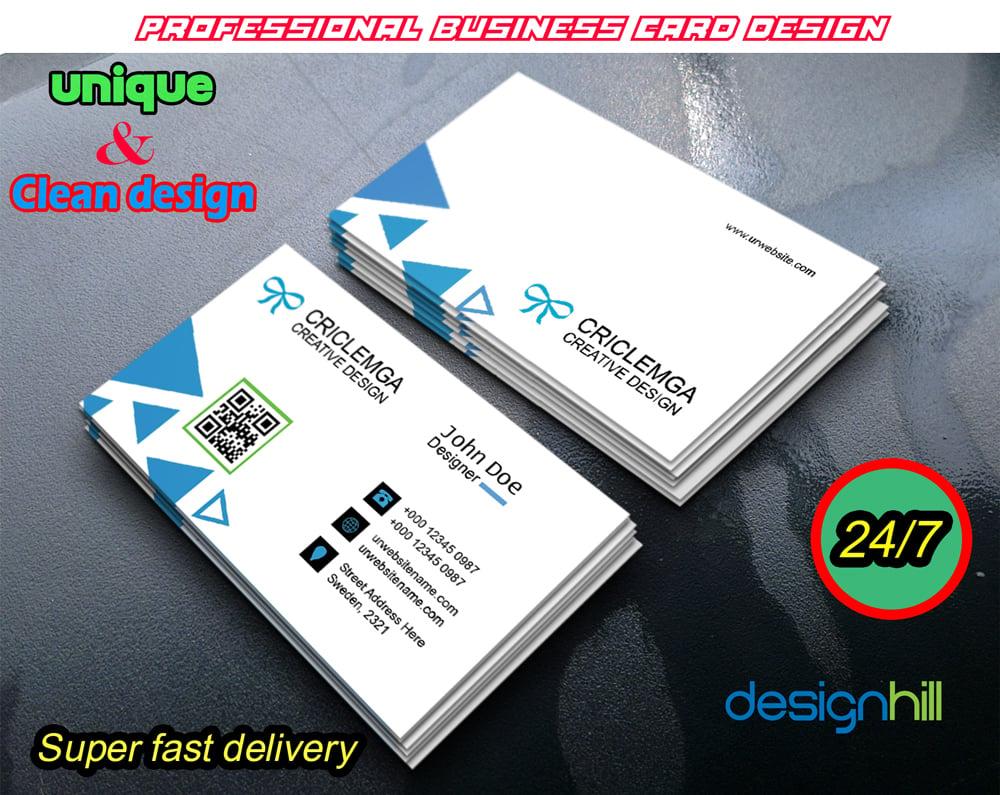 Double Sided Professional Business Card Design  within 24 hours