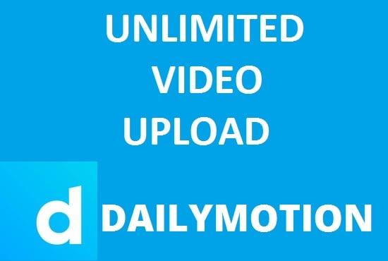 Unlimited Video Upload For Dailymotion -  Earn $ 1.000 Per Day - (Max500 Videos)