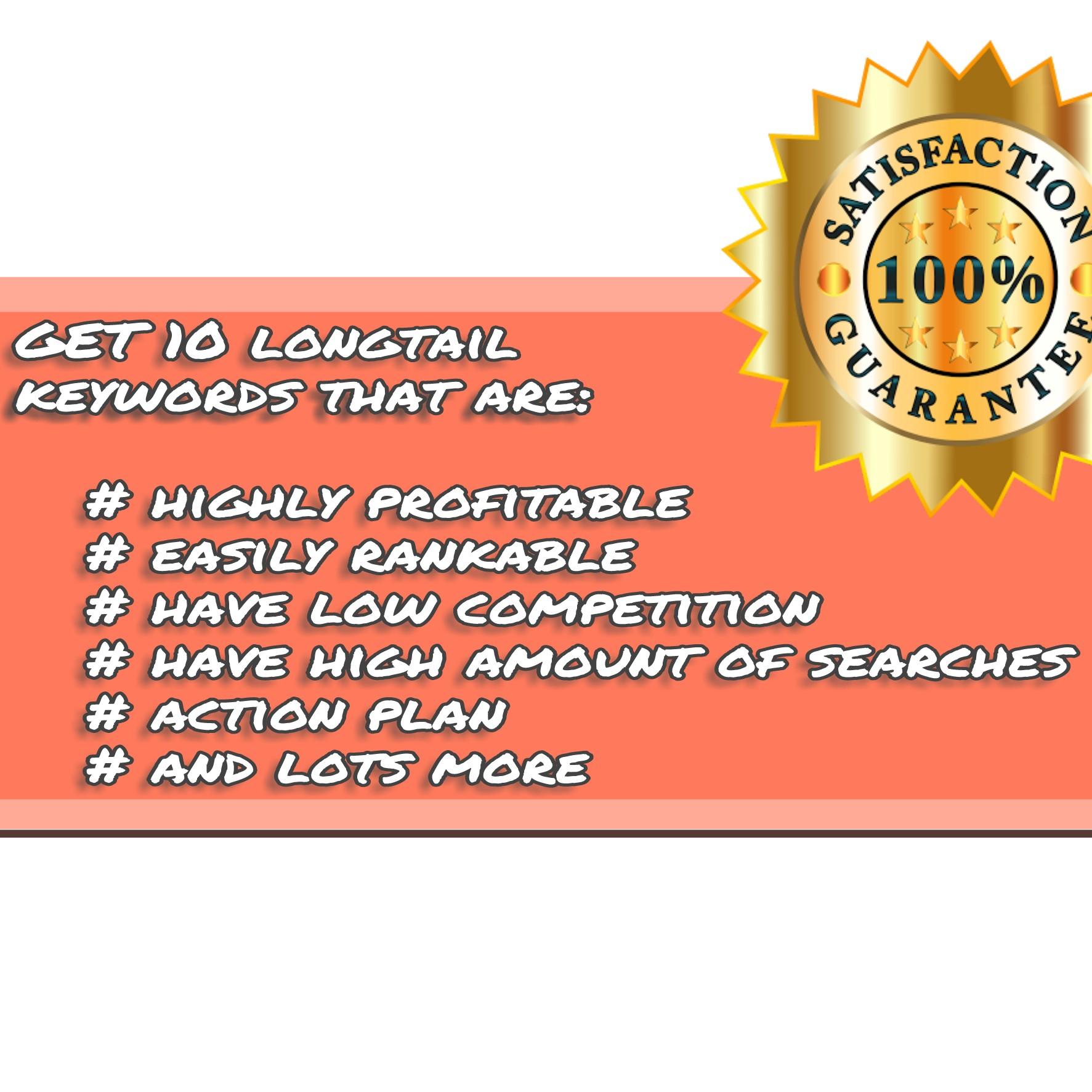  10+10 = 20 best highly profitable, easily rank-able long-tail keywords