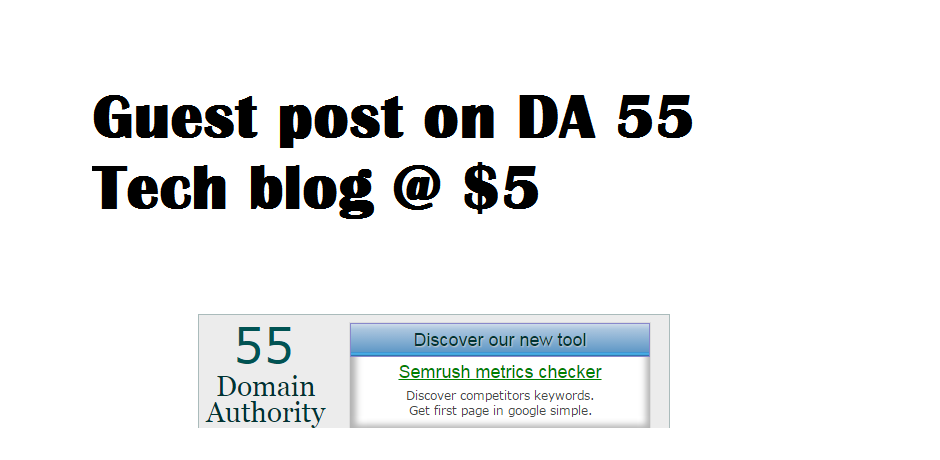 Will Publish Guest Post On Pr 4 Da 30 Tech Blog