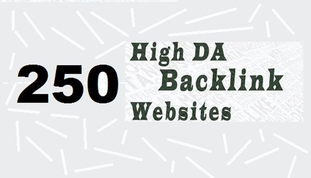 Create 250 high DA contextual backlinks