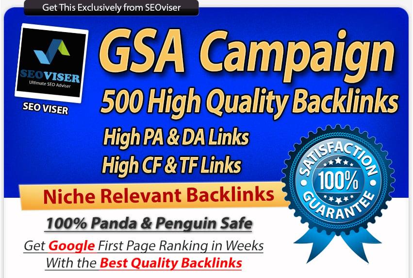 Verified Niche Relevant Gsa Backlinks For Unlimited Urls And Keywords
