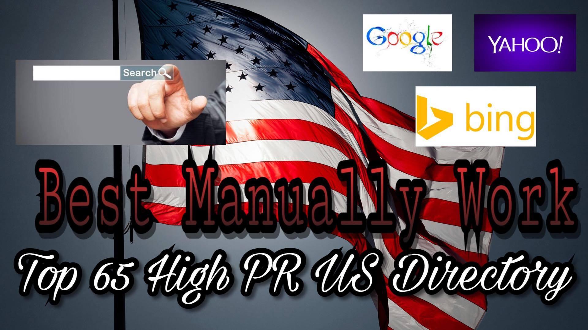 Submit Your Site On Top 70 High PR Us Directory Manually 