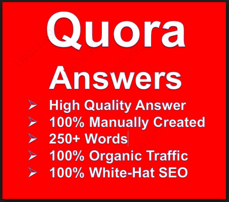 Drive organic traffic with 25 quora answers 