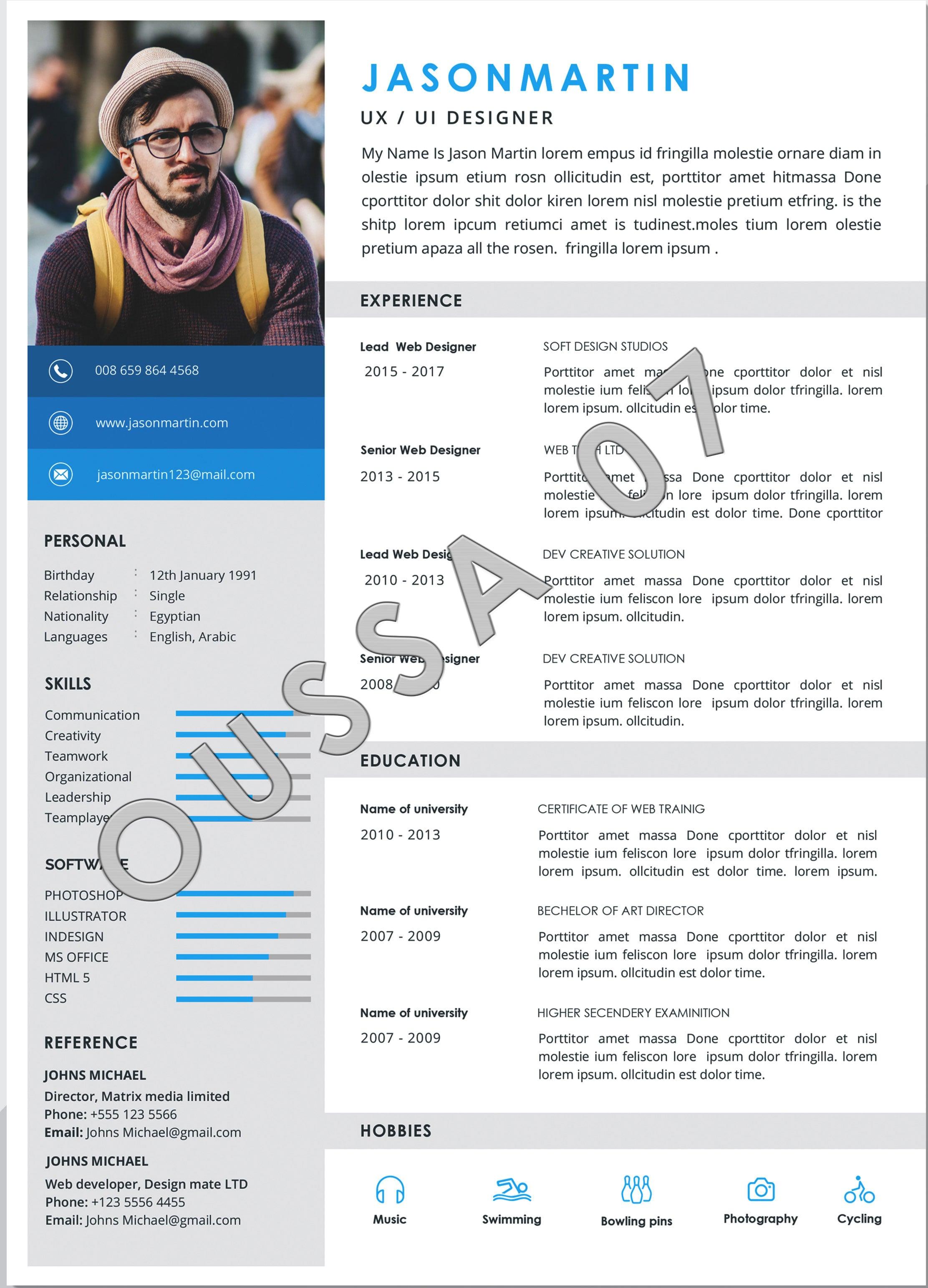  I will you provide with resume, CV, Curriculum Vitae, Cover Latter 