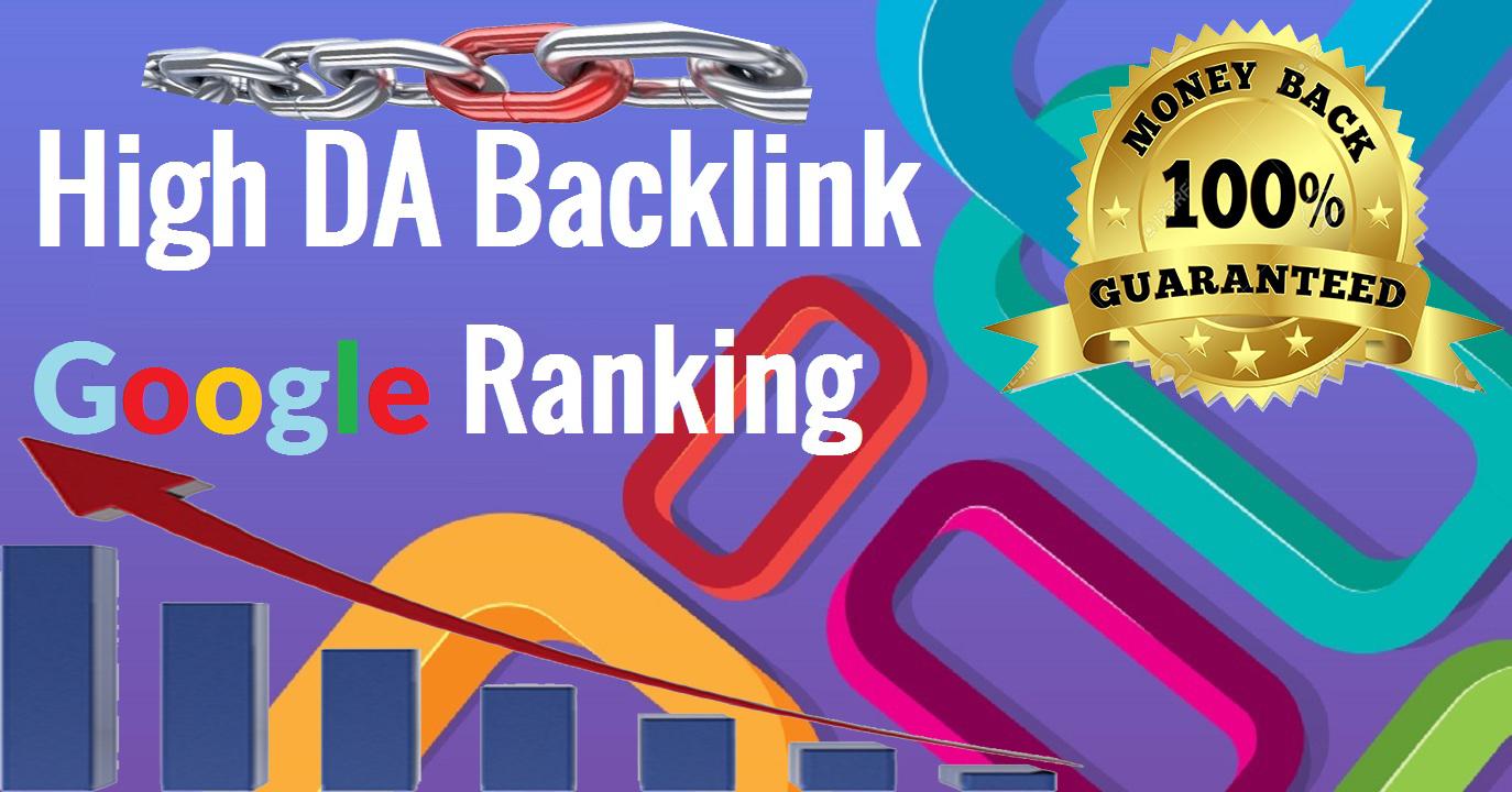 Create 40+ High DA PA Backlink  For Google Ranking 