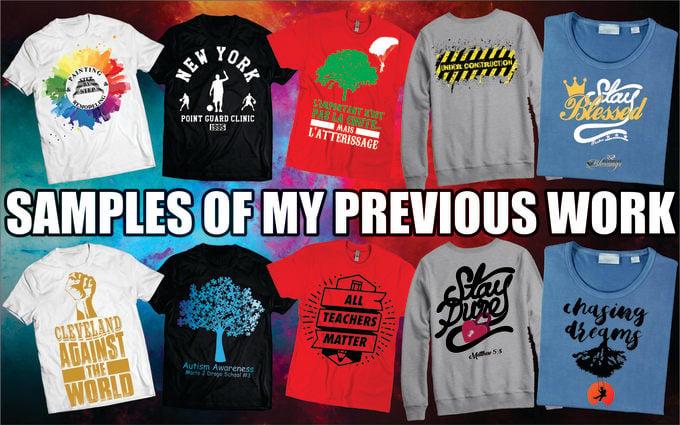 I can Design Eye Catching Typography T Shirt 