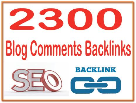 Get You 2300  HQ. Blog comments PR7 to PR10 Backlinks Boost SEO Ranking