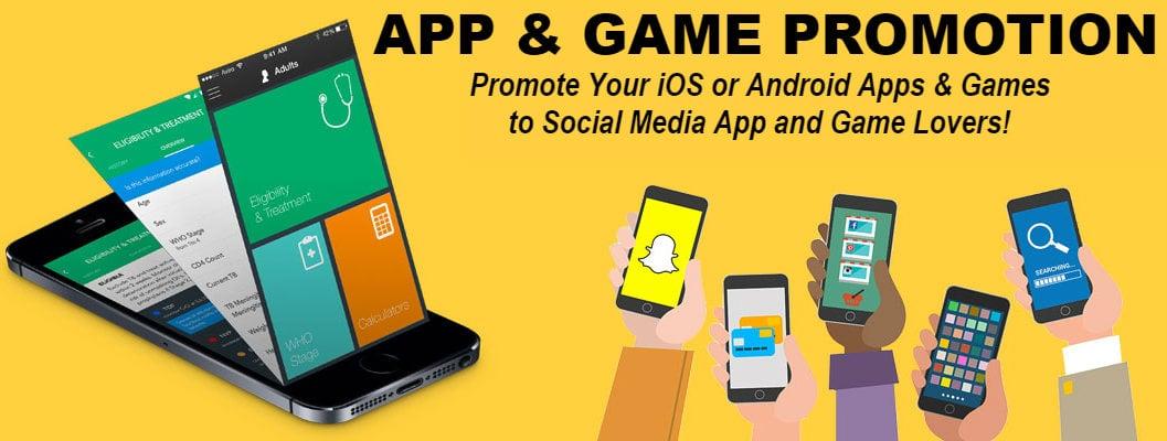 Promote Your iOS or Android App to Social Media App and Game Lovers!