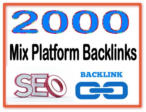 Create you 2000 Mix Platform PR6-8 Backlinks
