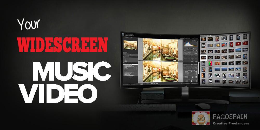 professional widescreen music video