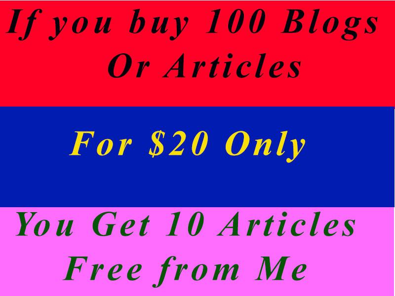 Win Other Offer With One In Article Writing 