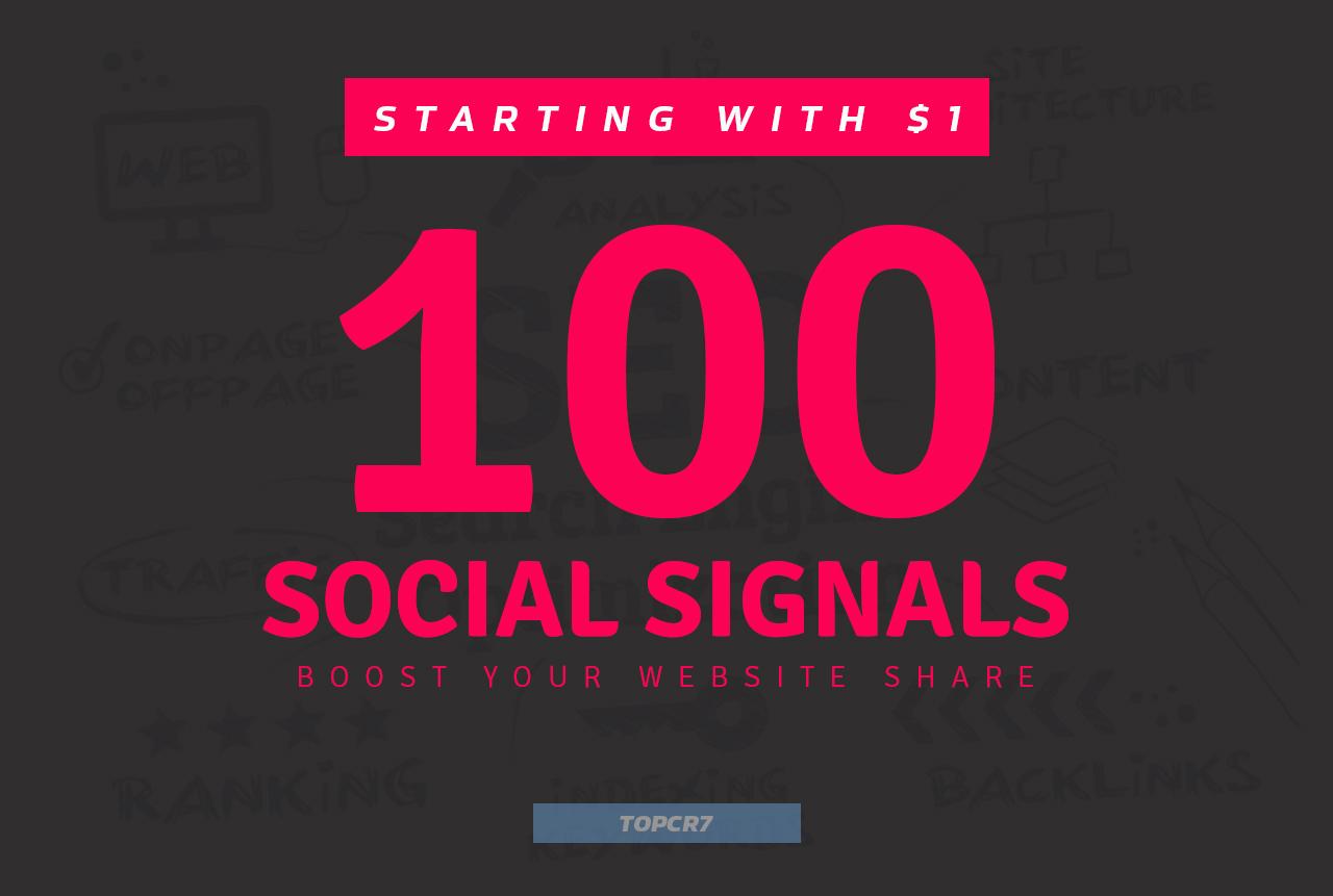 Boost Your Website Share 100+ Powerful Social Signals Backlinks with super fast speed