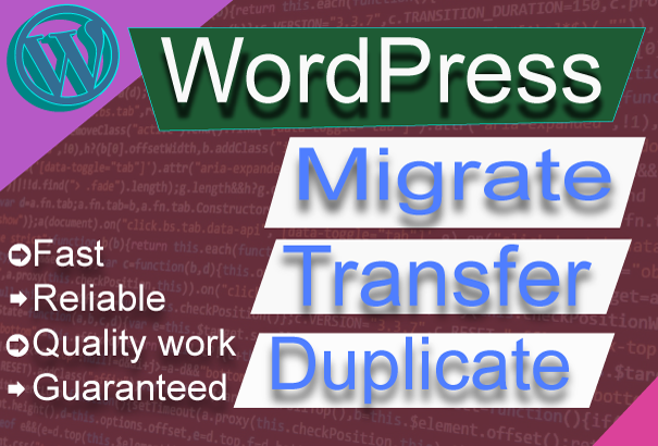 I will clone, copy, migrate and transfer any Wordpress website
