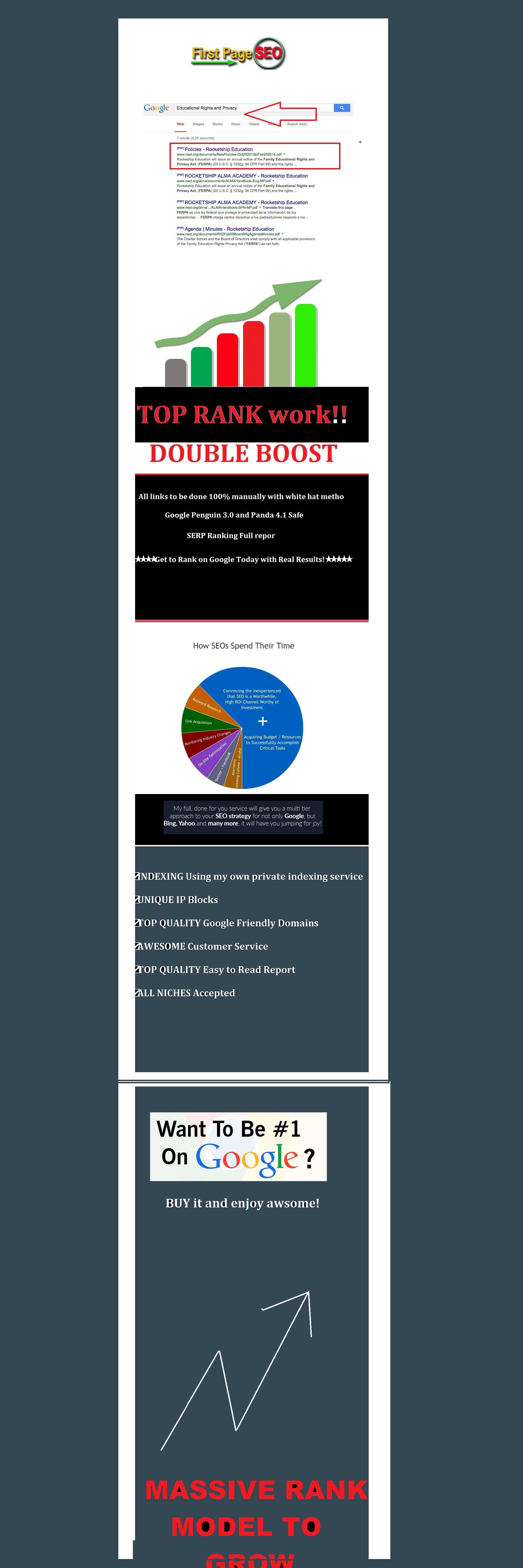 seo rank first page your website to grow traffic