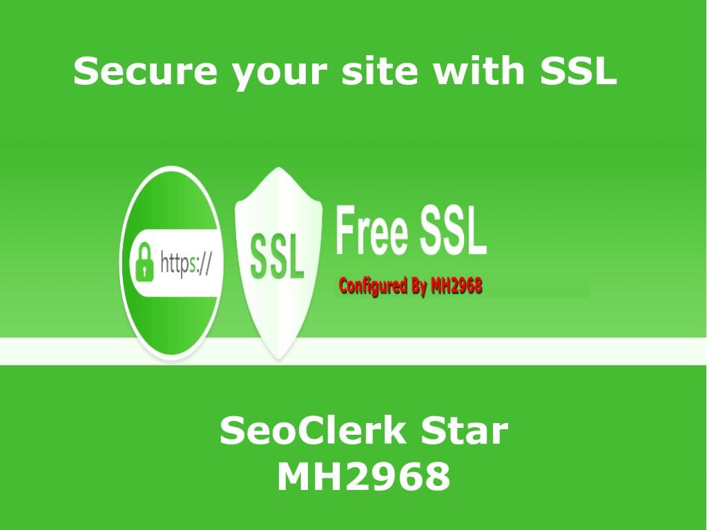 free SSL certificate installation on your web site !