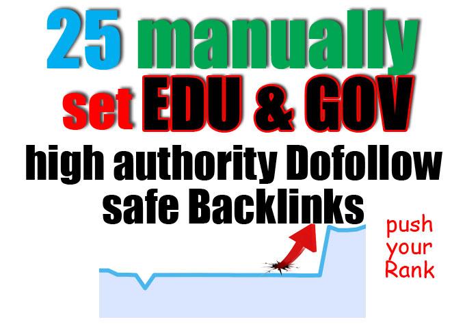 Build 25 high da pa edu and gov backlinks
