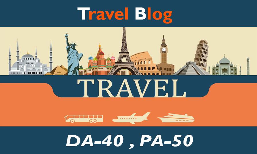Create High Authority "TRAVEL" Niche Blogs DA-40