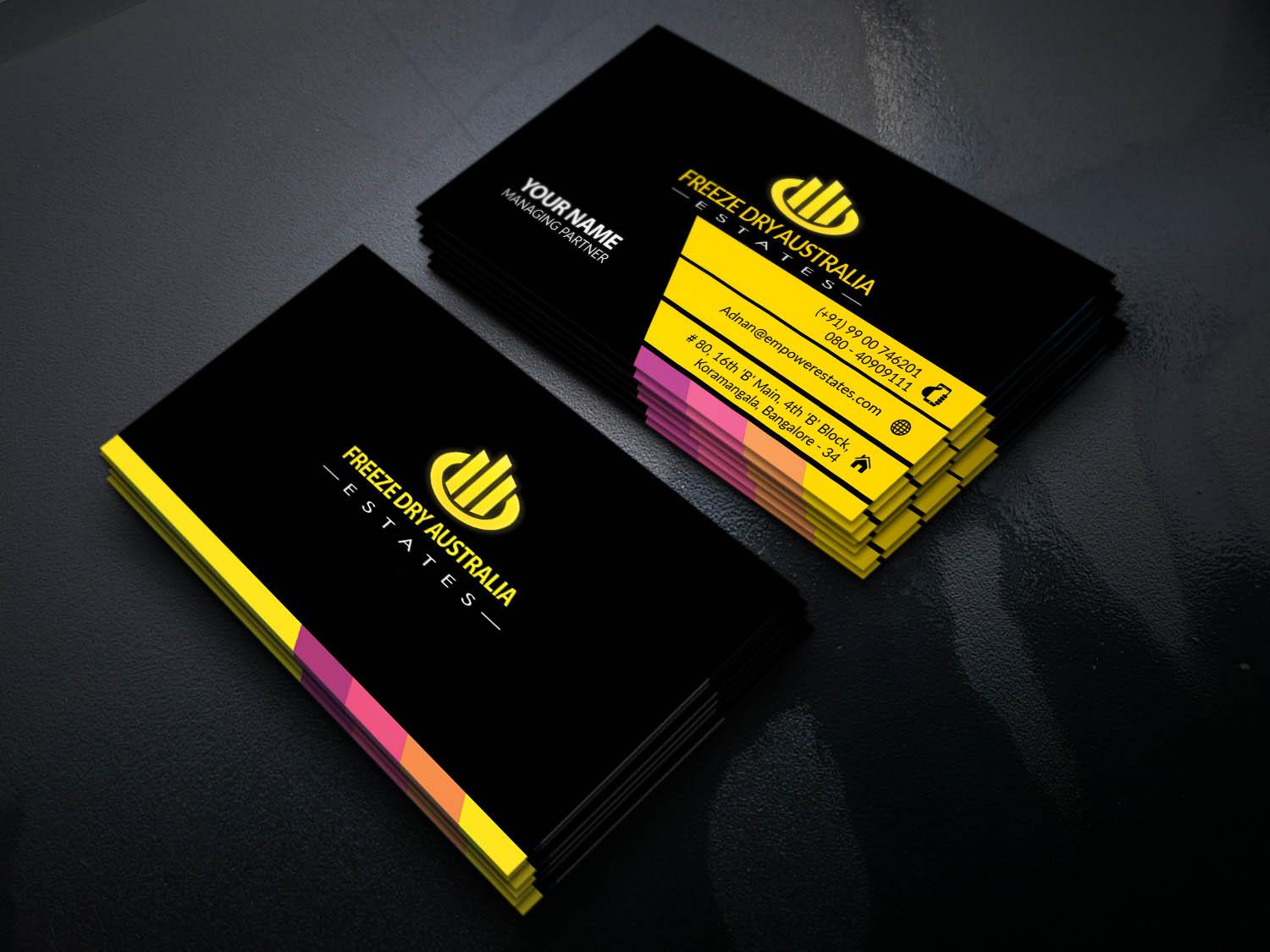 2 cool busniss card within 5 hours