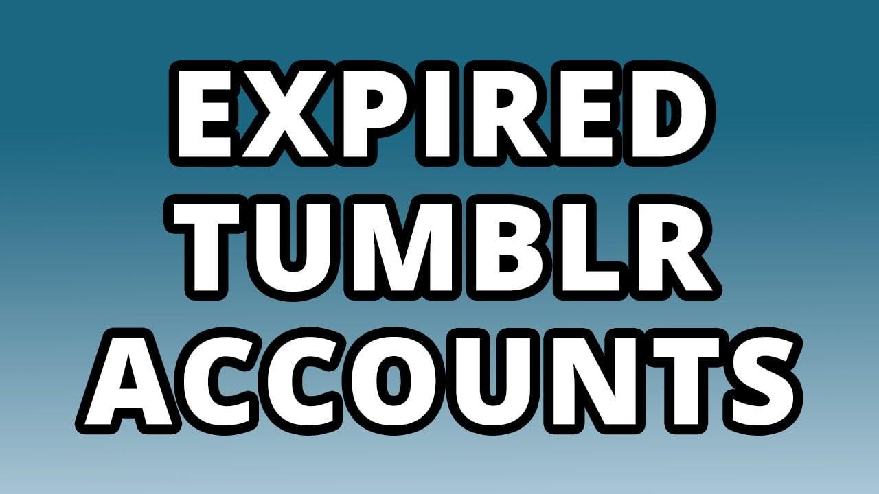 400 Expired Tumblr Profiles PA 27+ (unregistered)