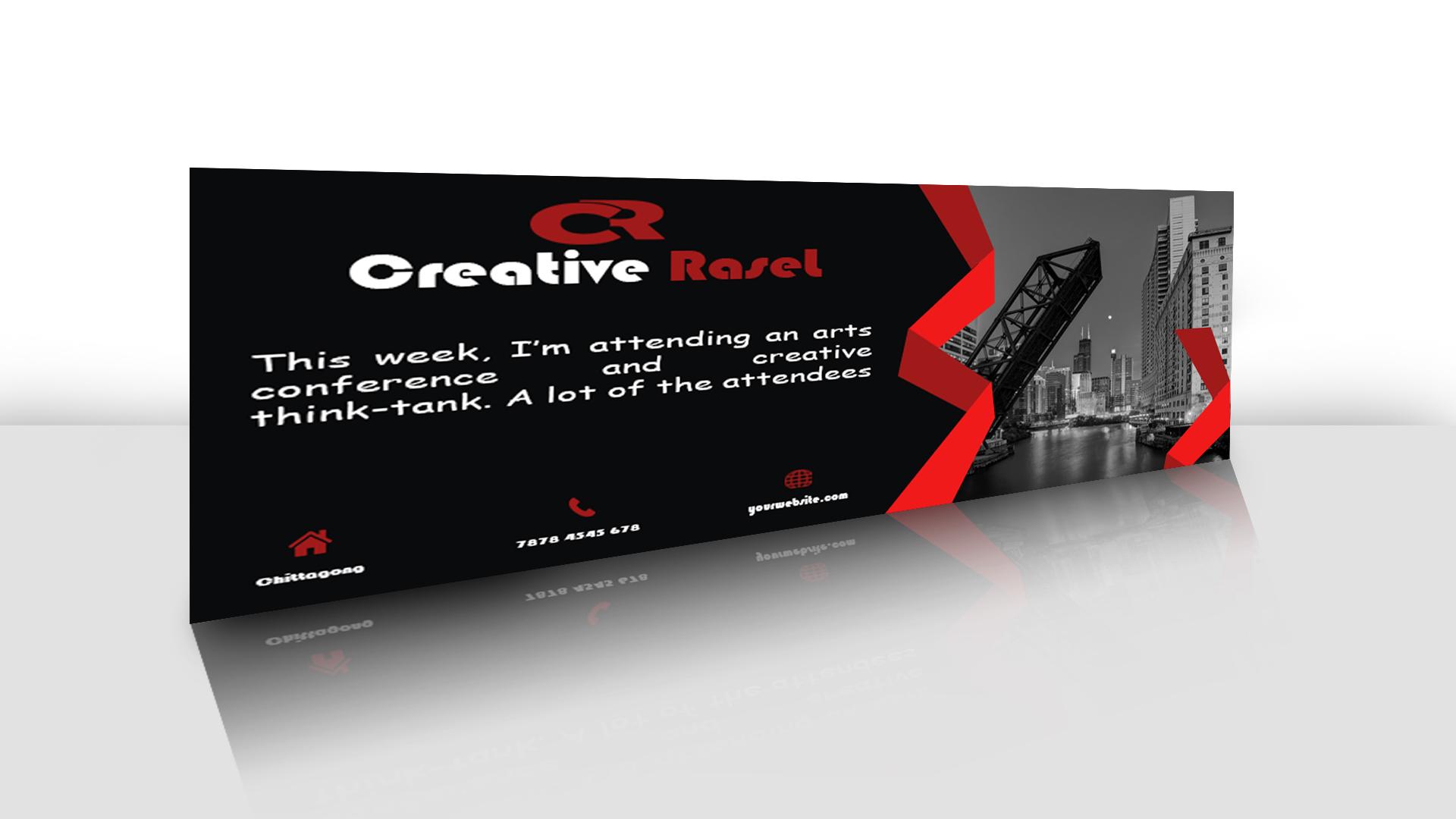 Design A Professional Facebook Cover,Banner Header, Ads