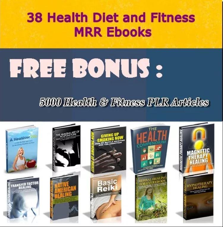 28,000 PLR/MRR - Articles 38 -EBooks On Medicine,Health,Fitness,Nutrition for $5