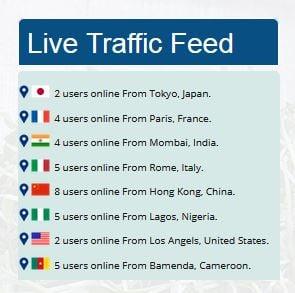 Fake Live Traffic Feed