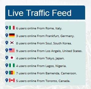 Fake Live Traffic Feed