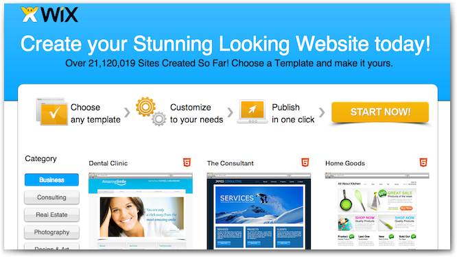  design or edit a WIX website
