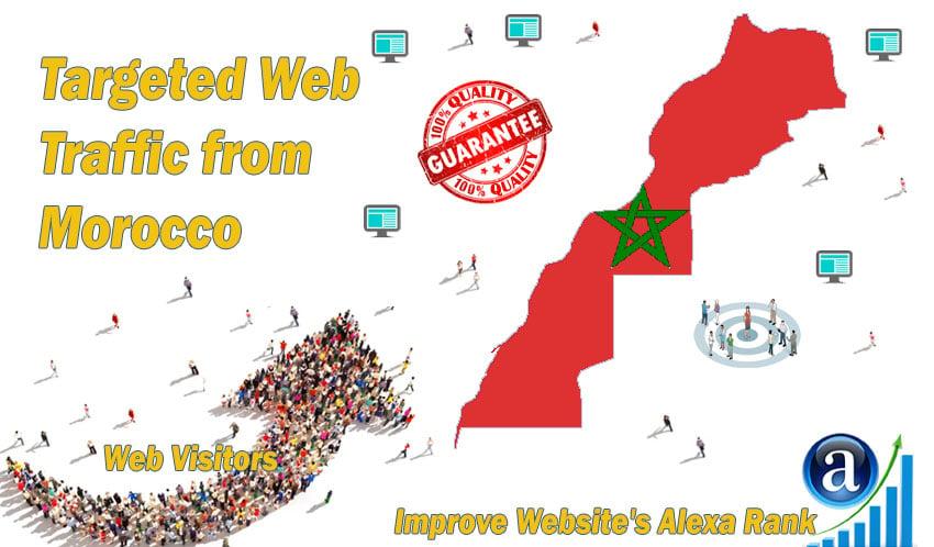 Moroccan web visitors real targeted Organic web traffic from Morocco