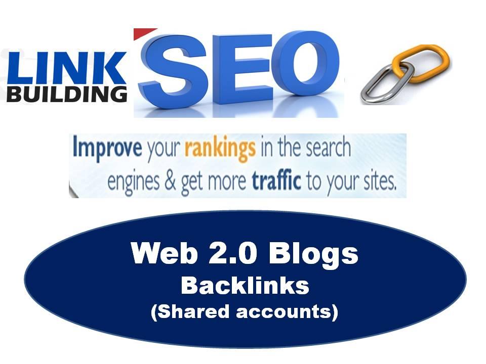 create web 2 blogs 100 backlinks  for boost your site