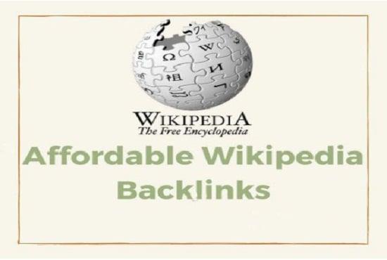 Give You High Quality & High DA, PA Permanent Wikipedia Homepage Backlinks 