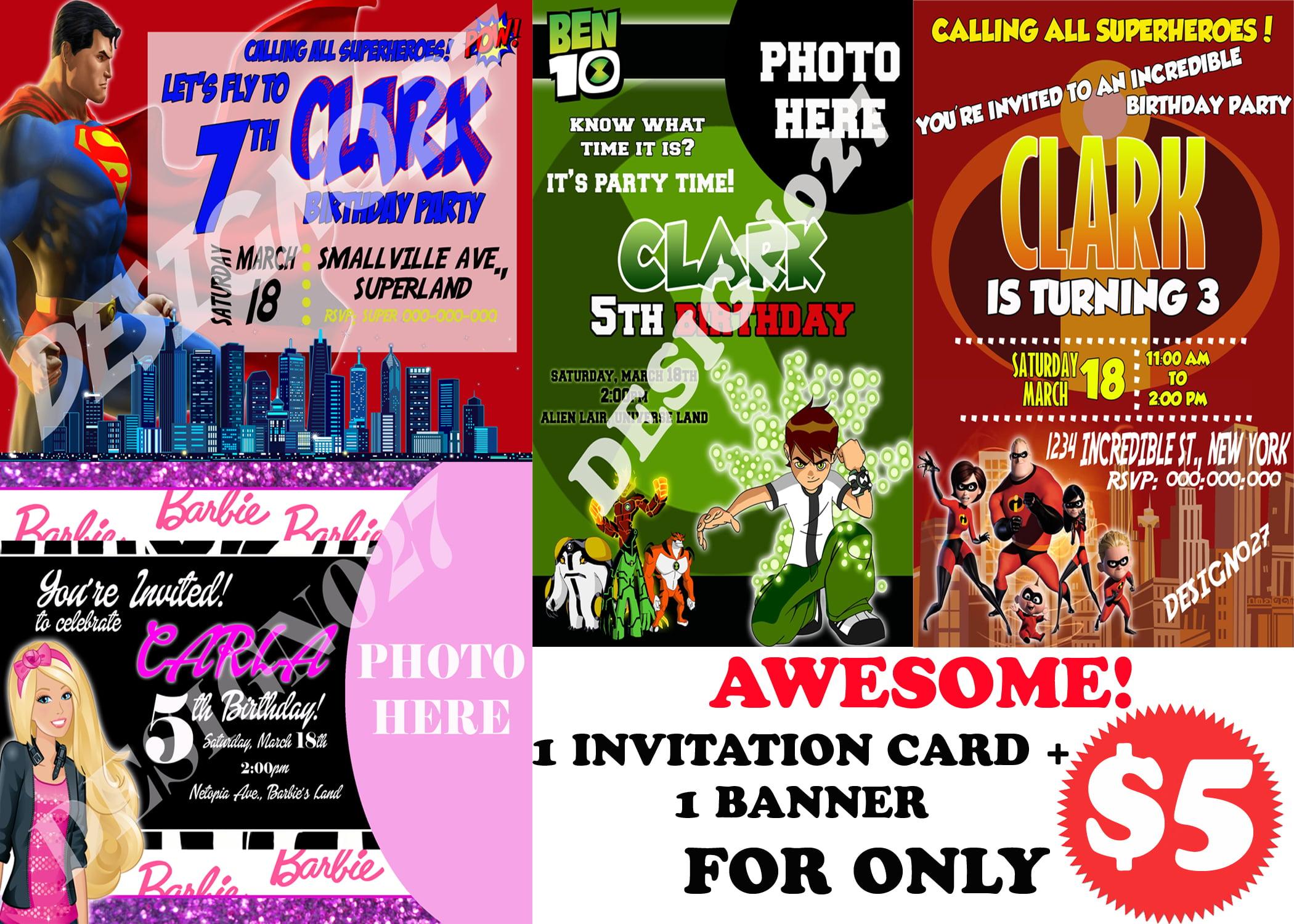 Invitation Card and Banners