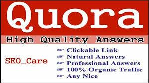 Promote your sell with high quality 10 quora answers