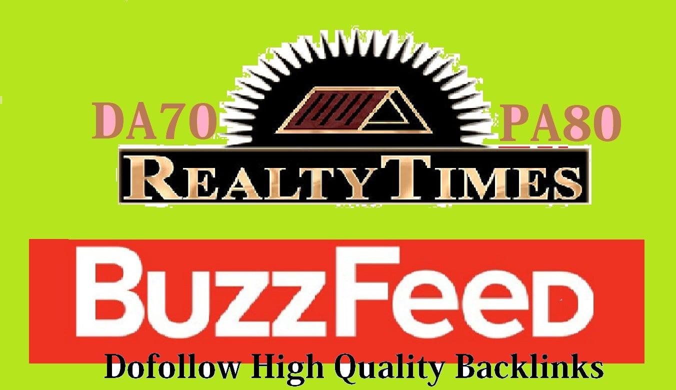 Write and publish on Realtytimes.com with a high Quality Dofoollow backlinks
