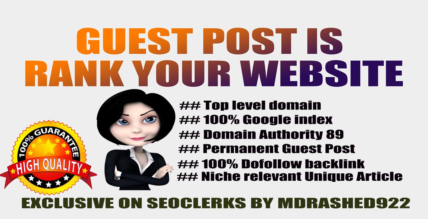 Guest Post Is Rank Your Website || Publish Relevant Contents & Dofollow SEO Backlinks DA89 PA91