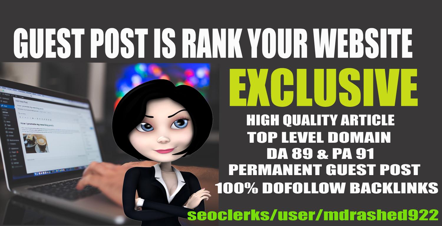 Guest Post Is Rank Your Website || Publish Relevant Contents & Dofollow SEO Backlinks DA89 PA91