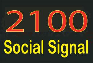 Rank your website with 2100 + Social Signals from only HIGH PR Backlink Websites