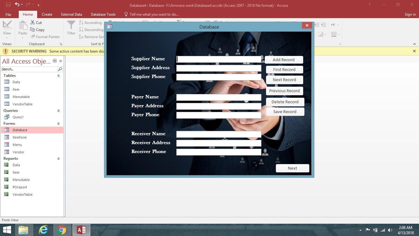 Make professional access databases for your company