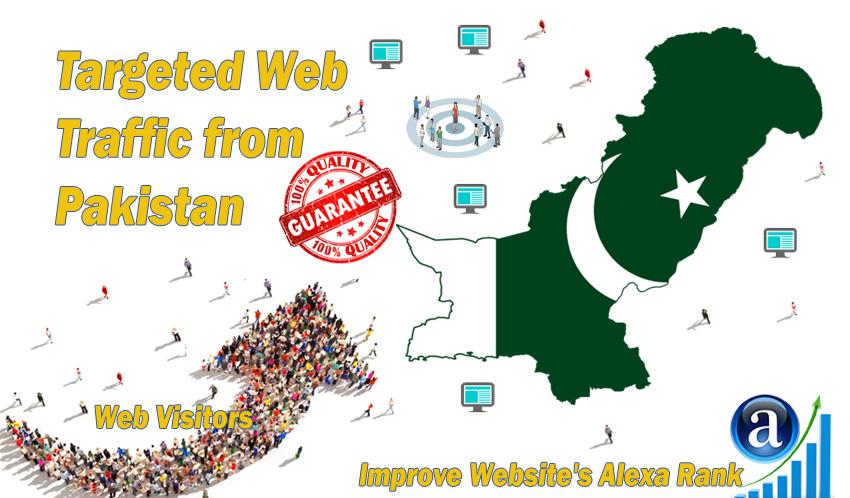 Pakistani web visitors real targeted Organic web traffic from Pakistan