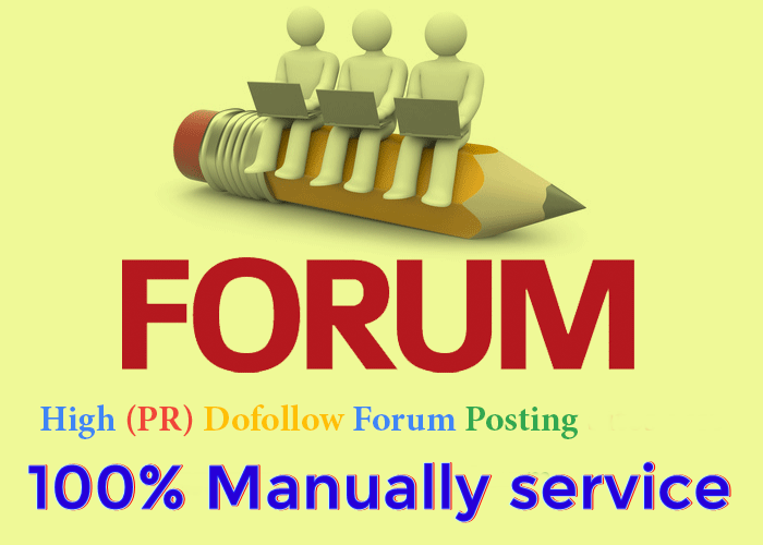 Offer manual 30 Forum Post & backlinks 