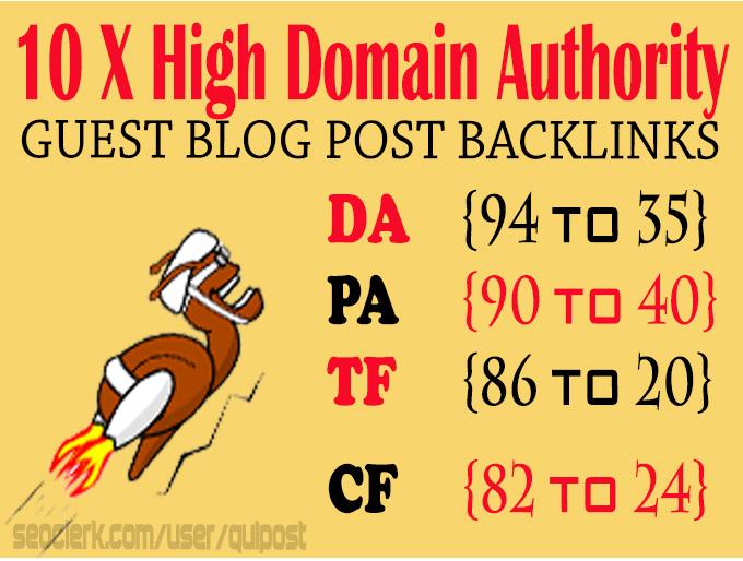 Write &Publish 10X High Authority Guest Post DA 95-35 Health, Business, Technology, Fashion Blog
