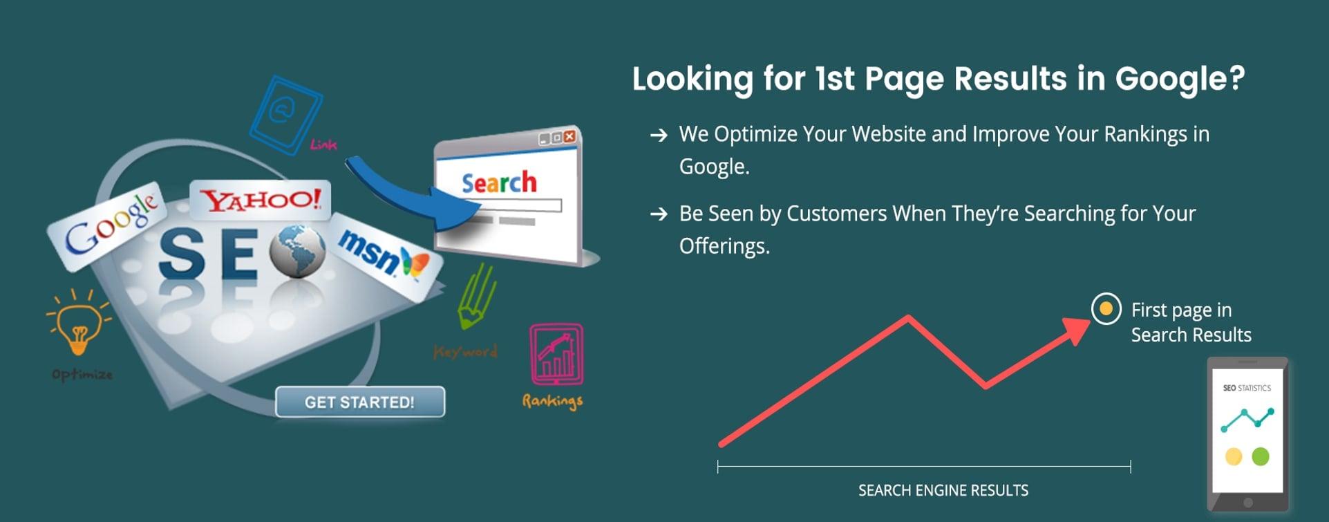 1st page rank in search engine 